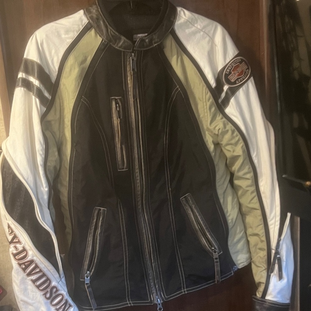 Harley-Davidson Black and Cream Performance Jacket